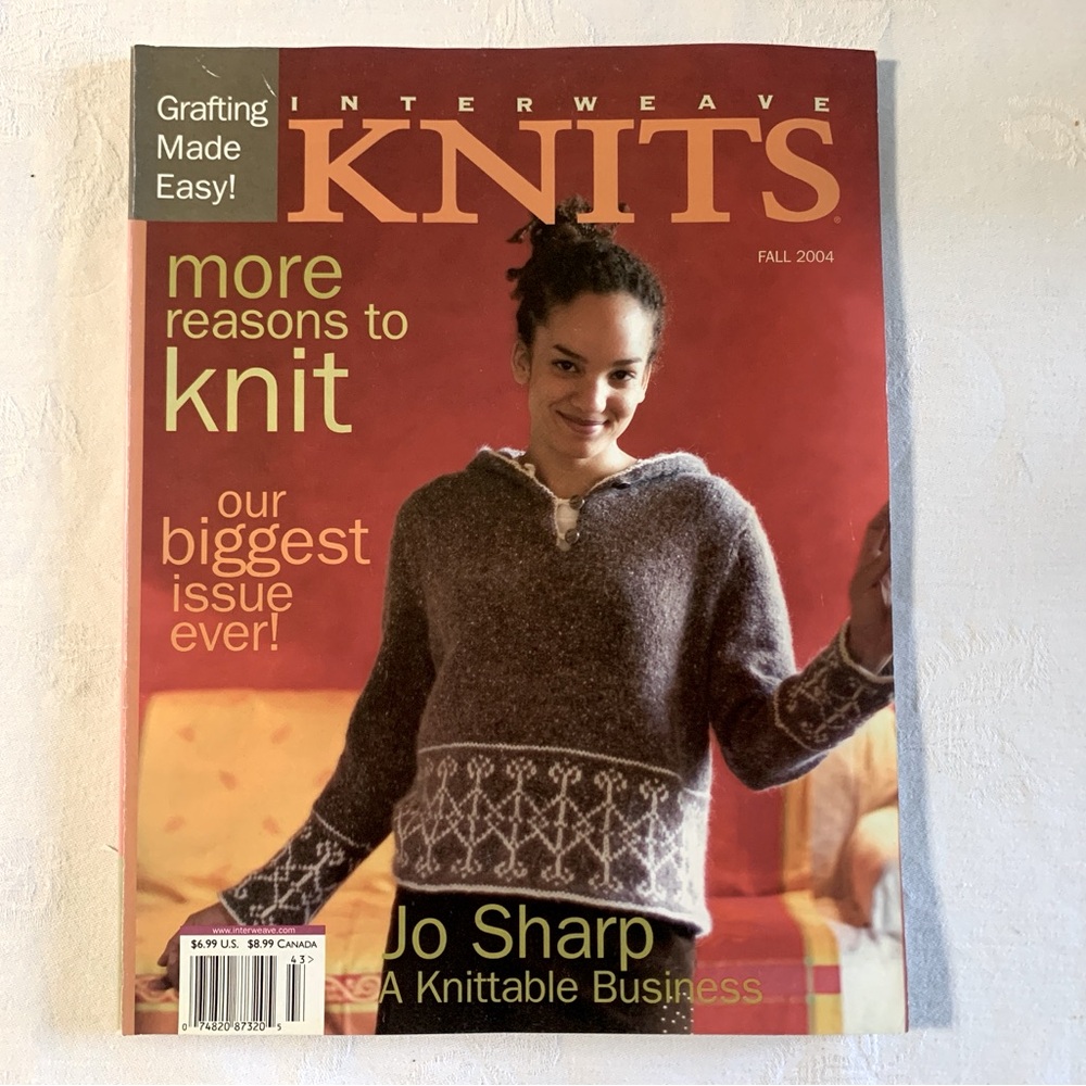 Interweave Knits Patterns Magazine Grafting Made Easy Men Women Kids Fall 2004